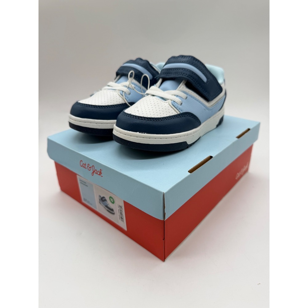 Cat & Jack Hudson Toddler Boys Blue Colorblock Sneakers Size 10 NIB 093 04 1385